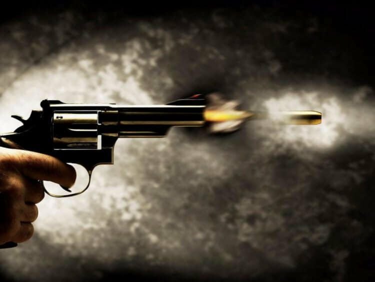 Can a bullet knock a person back?